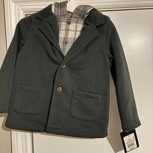Kids Dark Gray Blazer Jacket